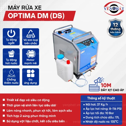 Máy rửa xe áp lực cao nước nóng Optima DM (DS) 2