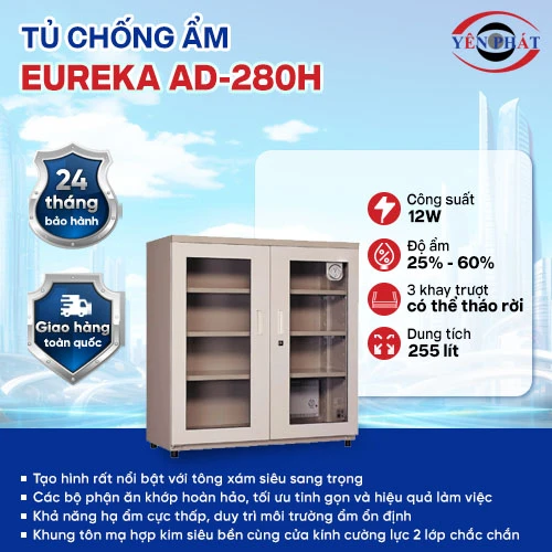 Tủ chống ẩm Eureka AD-280H 2