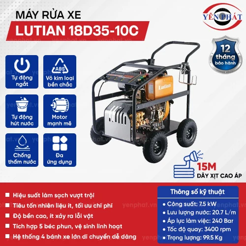 Máy rửa xe dầu Diesel LUTIAN 18D35-10C 2