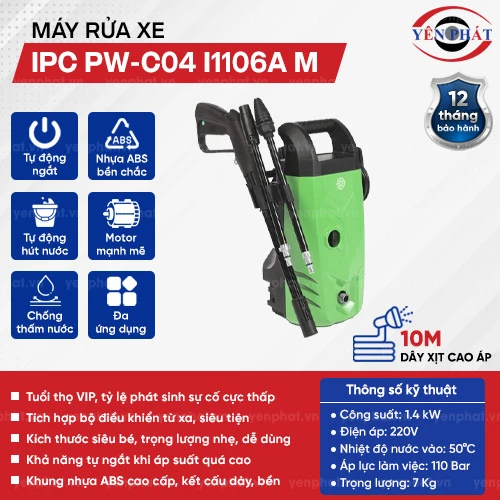 Máy rửa xe nước lạnh IPC PW-C04 I1106A M 2