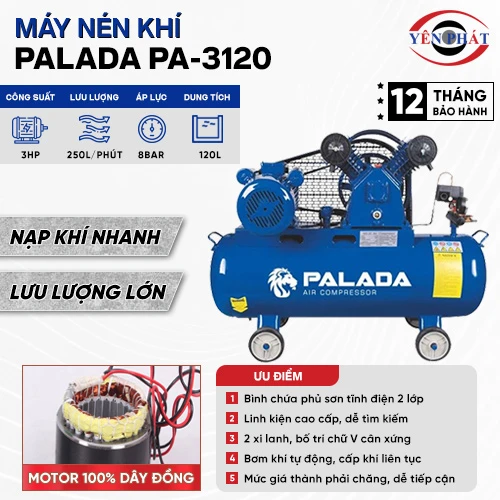 Máy nén khí công nghiệp Palada PA-3120 2