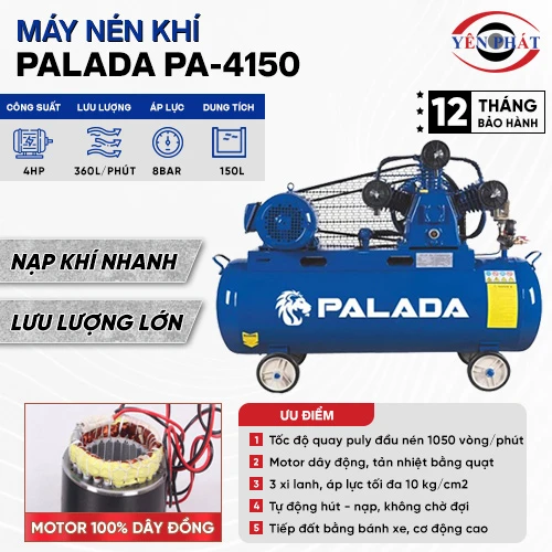 Máy nén khí công nghiệp Palada PA-4150 2