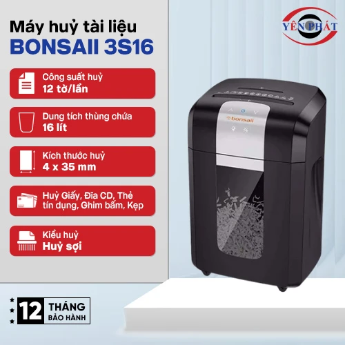 Máy hủy tài liệu Bonsaii 3s16 2