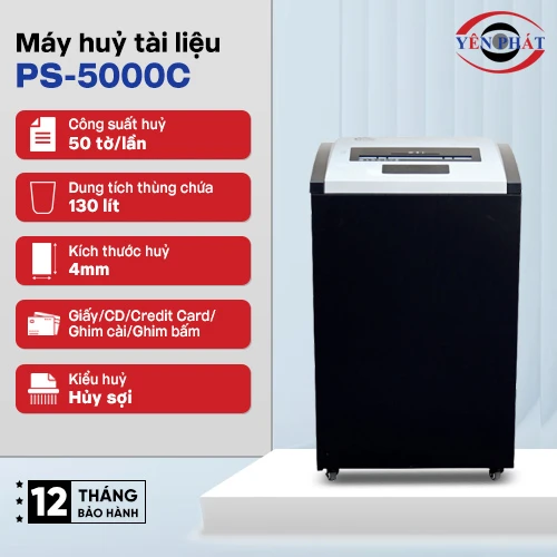 Máy hủy tài liệu công nghiệp Silicon PS-5000C 2