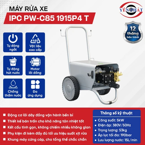 Máy rửa xe nước lạnh IPC PW-C85 1915P4 T 2