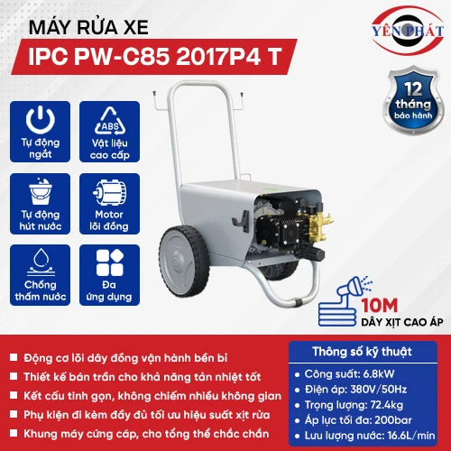 Máy rửa xe nước lạnh IPC PW-C85 2017P4 T 2