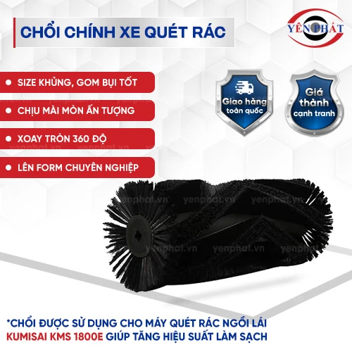Chổi chính xe quét rác ngồi lái Kumisai KMS 1800E 2