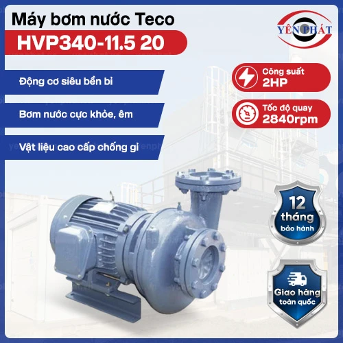 Máy bơm nước ly tâm Teco đầu gang 2HP HVP340-11.5 20 2