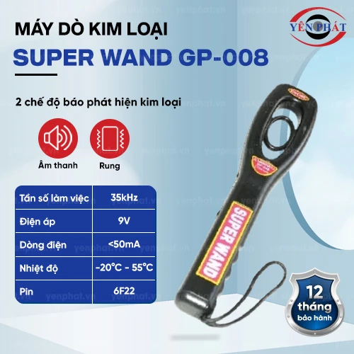 Máy tìm kim loại cầm tay Super Wand GP-008 2
