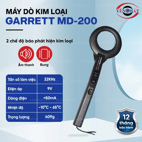Máy dò kim loại cầm tay Garrett MD-200 2