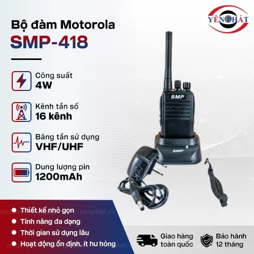 Bộ đàm Motorola SMP-418 2