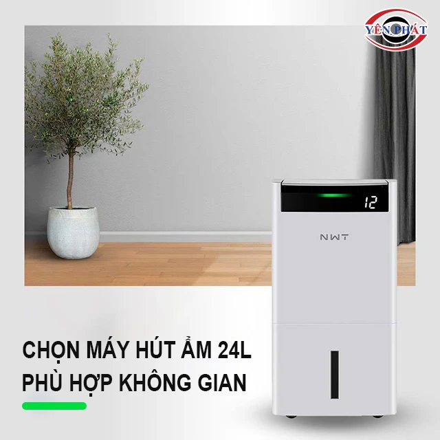 Chọn mua máy hút ẩm 24L phù hợp không gian