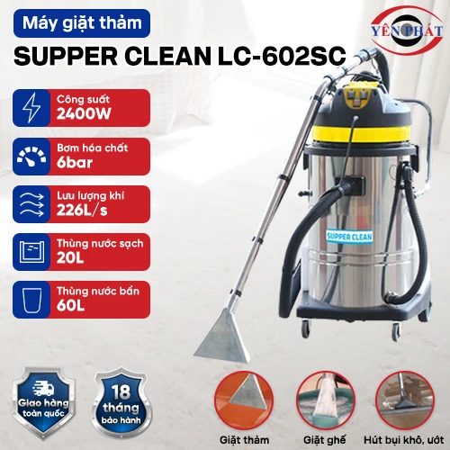 Máy giặt thảm phun hút Supper Clean LC-602SC 2