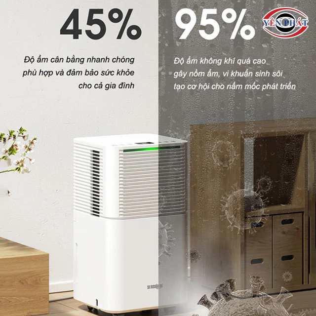 máy hút ẩm 24L hút ẩm nhanh