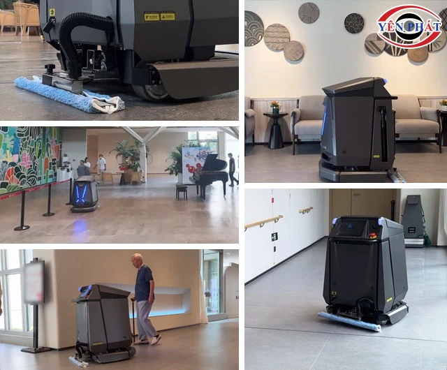 Ứng dụng robot chà sàn Kumisai KMS 501