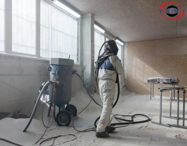 Vận dụng máy nén khí phun cát vào các công việc thực tế