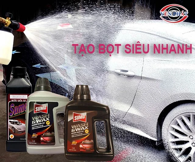 nước rửa xe Sumo tạo bọt siêu nhanh