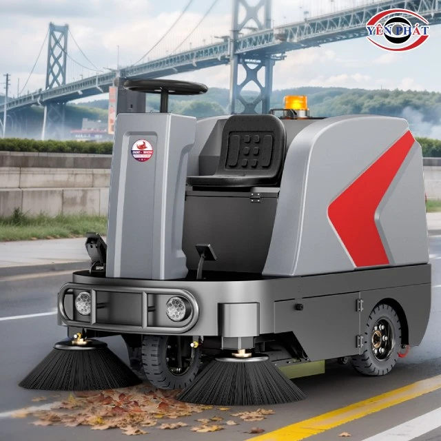 xe quét rác ngồi lái DQC - Tech 5F