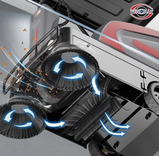 xe quét rác DQC - Tech 140F làm sạch nhanh
