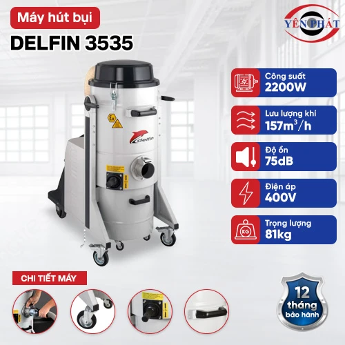 Máy hút bụi công nghiệp DELFIN 3535 2