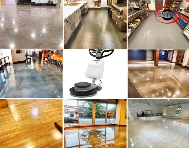 Ứng dụng máy chà sàn tạ Clepro CSW17G