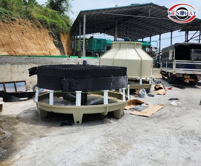 lắp tấm tản nhiệt tháp giải nhiệt