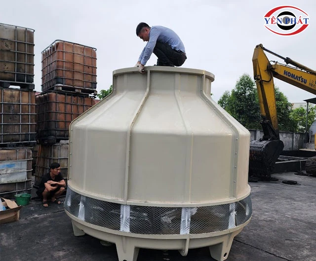 lắp vỏ tháp giải nhiệt