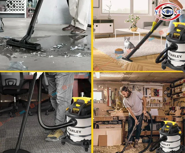 Ứng dụng máy hút bụi Stanley