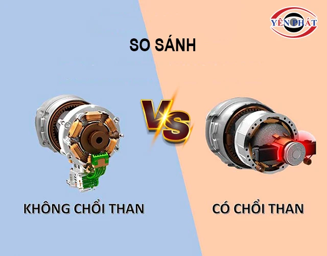 so sánh motor chổi than và motor không chổi than