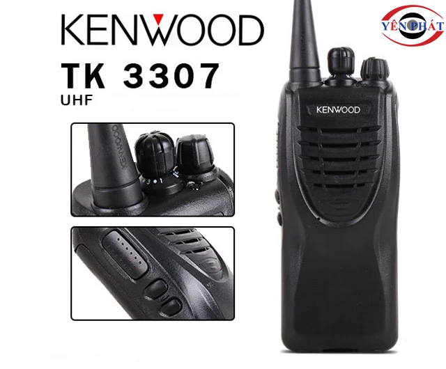 Thiết kế của bộ đàm cầm tay Kenwood TK-3307 (UHF)