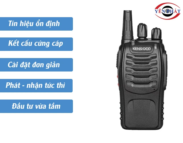 ưu điểm của bộ đàm cầm tay Kenwood 888S