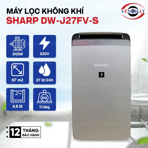 Máy lọc không khí Sharp DW-J27FV-S 2