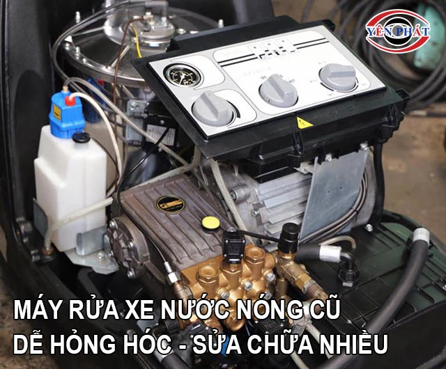 Máy rửa xe hơi nước nóng cũ dễ hỏng