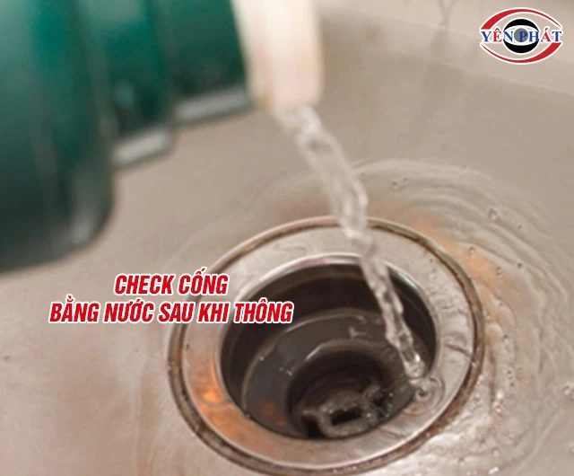 Kiểm tra sau khi thông cống