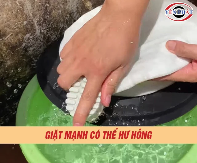 Giặt quá mạnh có thể làm hỏng túi lọc