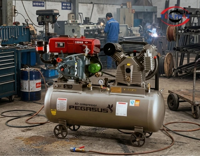 Pegasus TMV-0.48/16/ZG-C sở hữu áp lực nén mạnh, phù hợp dùng trong nhà xưởng lớn