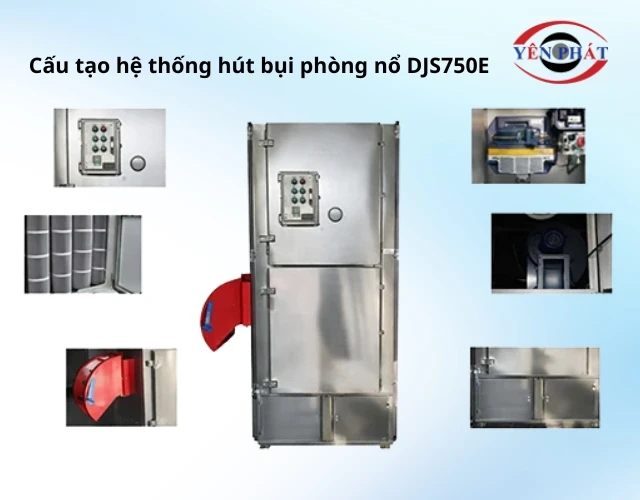Các bộ phận chính của máy hút bụi chống cháy nổ DJS750E