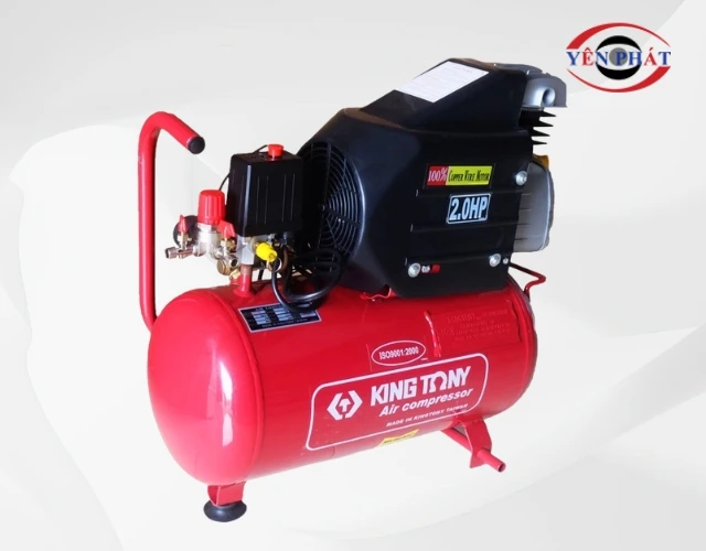Máy nén khí đầu liền Kingtony KTC-25 có cấu tạo đơn giản nhưng chắc chắn, có tính thẩm mỹ cao