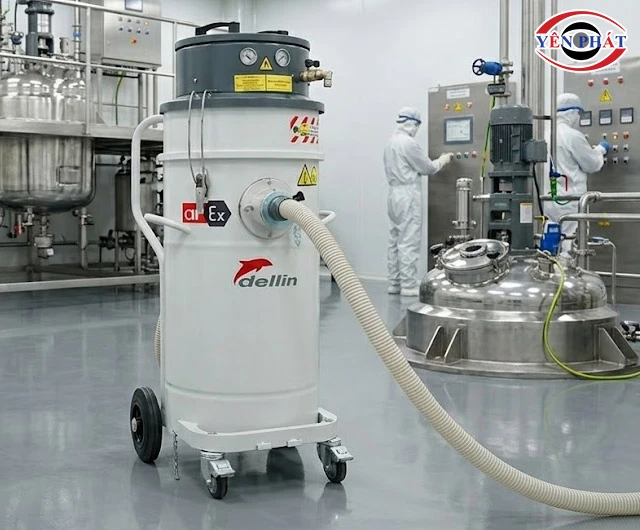 máy hút bụi chông cháy nổ Delfin 802 WD AIREX 1/3D
