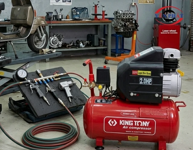 Kingtony KTC-25 sở hữu công suất mạnh mẽ, phù hợp dùng trong tiệm sửa chữa nhỏ