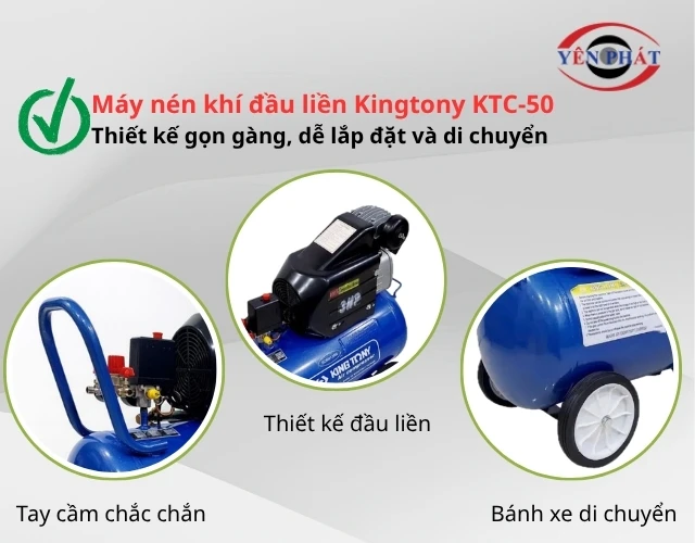 Thiết kế Kingtony KTC-50 gọn gàng, dễ di chuyển