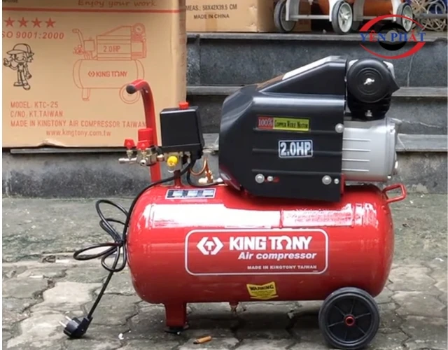 Nên đặt máy nén khí Kingtony KTC-25 ở vị trí bằng phẳng