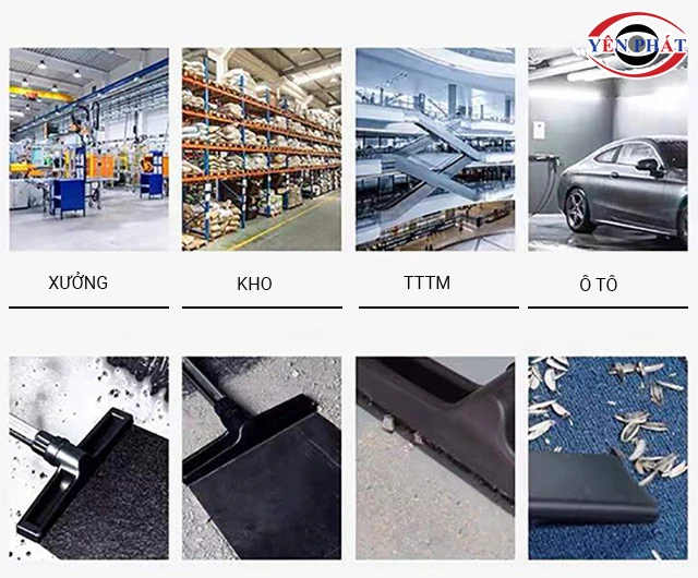Ứng dụng máy hút bụi công nghiệp Petek PT100H