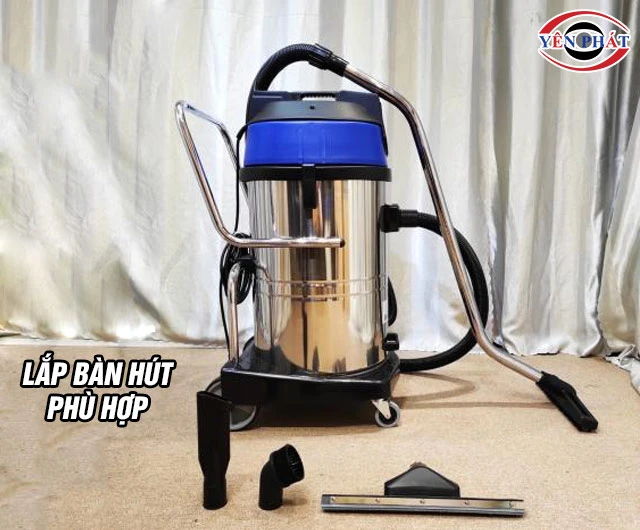 Dùng máy hút bụi nhà xưởng Pertek PT100JP 5400W