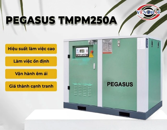 Máy nén khí trục vít Pegasus TMPM250A êm ái