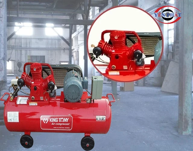 máy nén khí dây đai KingTony KTC-400W nạp khí nhanh
