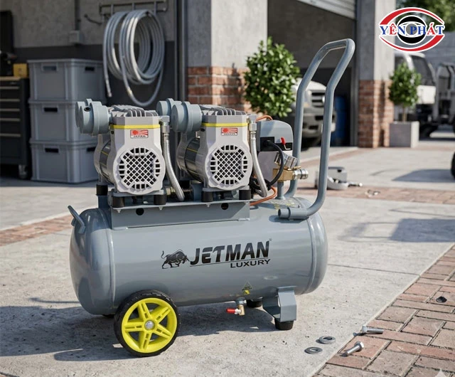 máy nén khí không dầu Jetman NKF-1180*2T40 nhỏ gọn