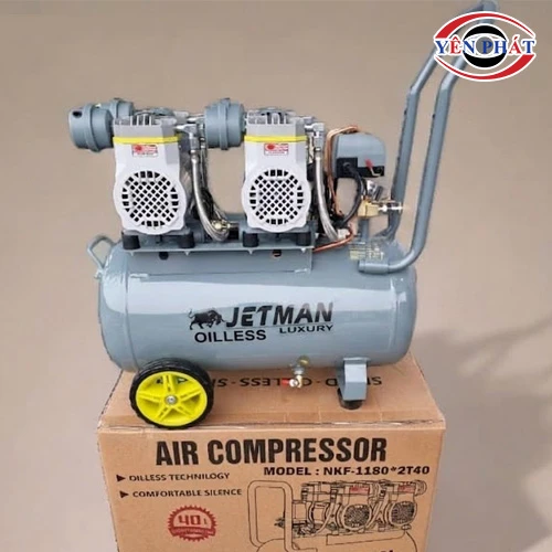 Máy nén khí không dầu Jetman NKF-1180*2T40 3