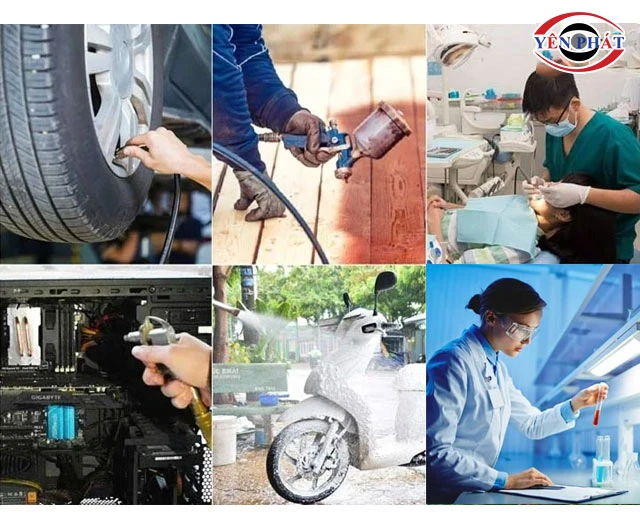 Ứng dụng máy nén khí không dầu Jetman NKF-1180*2T40