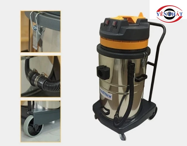 Máy hút bụi nhà xưởng Clean Tech CT380 3 motor